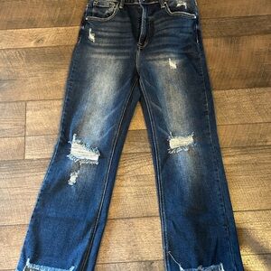 Distressed Blue Women's Jeans